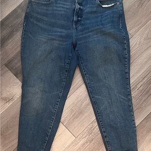 Old Navy Dark Blue Ankle Jeans